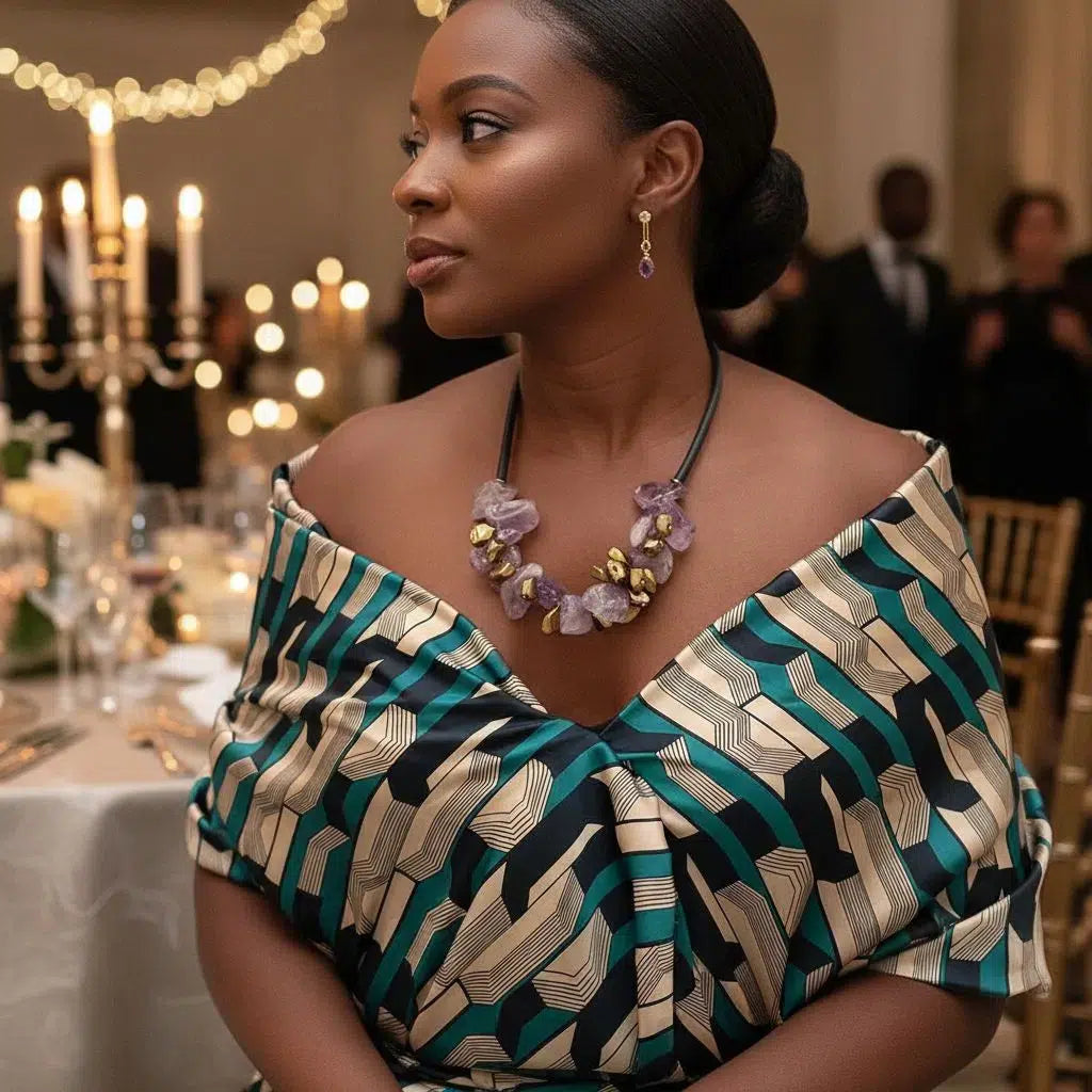 Collier améthyste chic doré pour un style élégant irrésistible