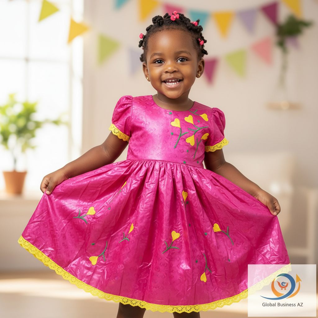 Robe fille cérémonie rose fuchsia brodée