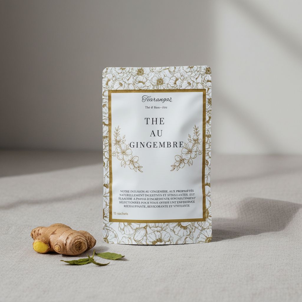 Thé au gingembre bio Tearanga – Infusion bien-être et digestion naturelle