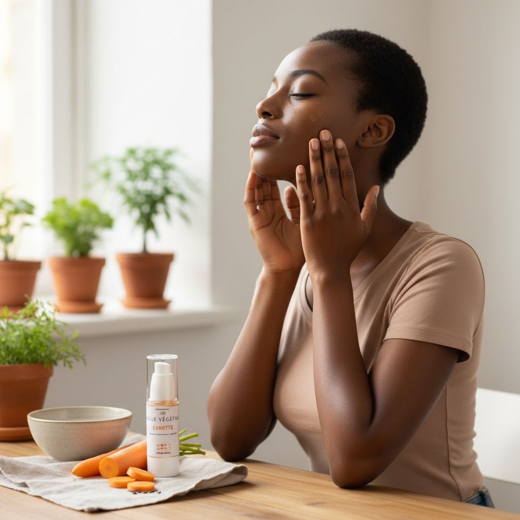 Huile de pépins de carotte – Soin visage anti-âge, éclat &amp; bronzage naturel