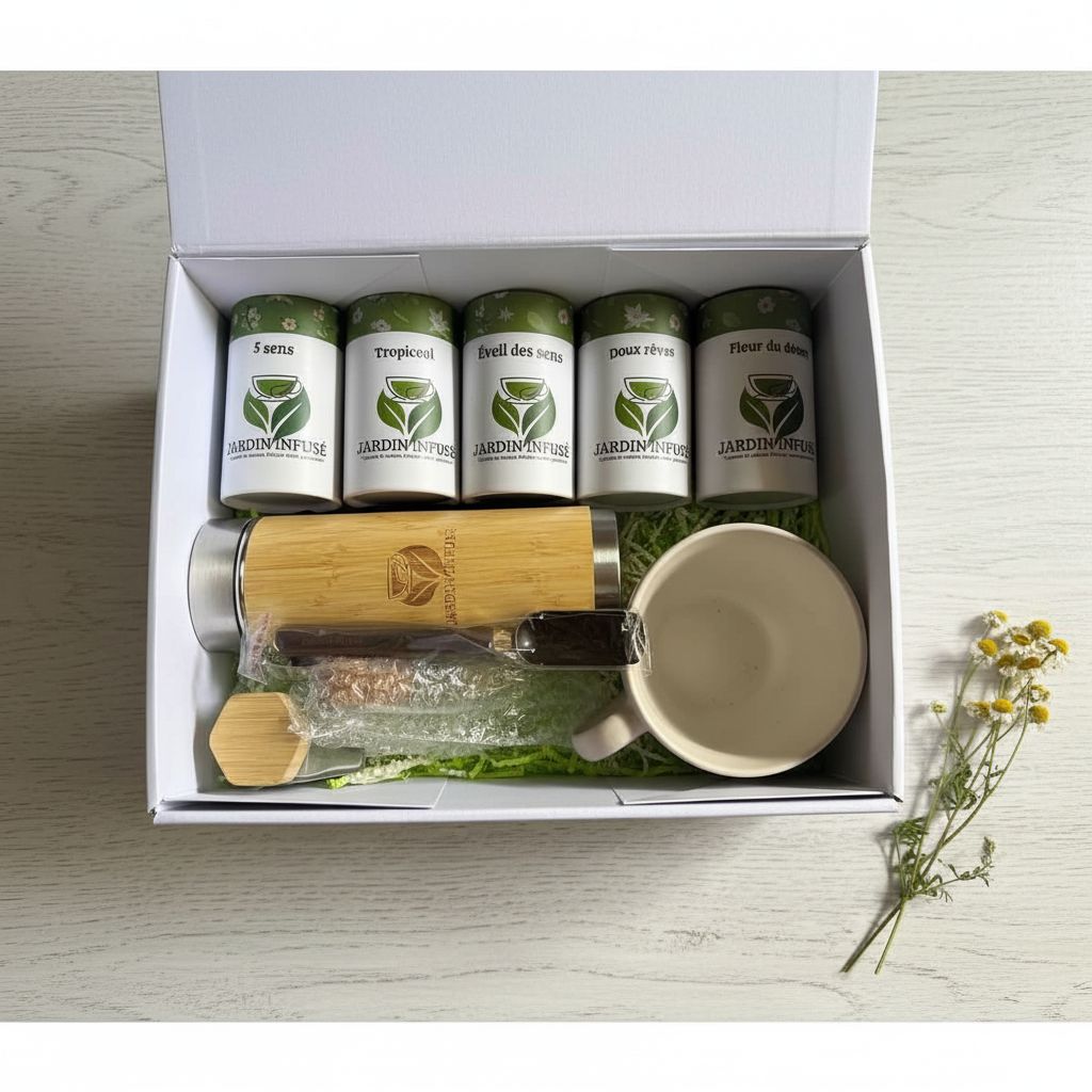 Coffret cadeau box premium thés et infusions naturelles