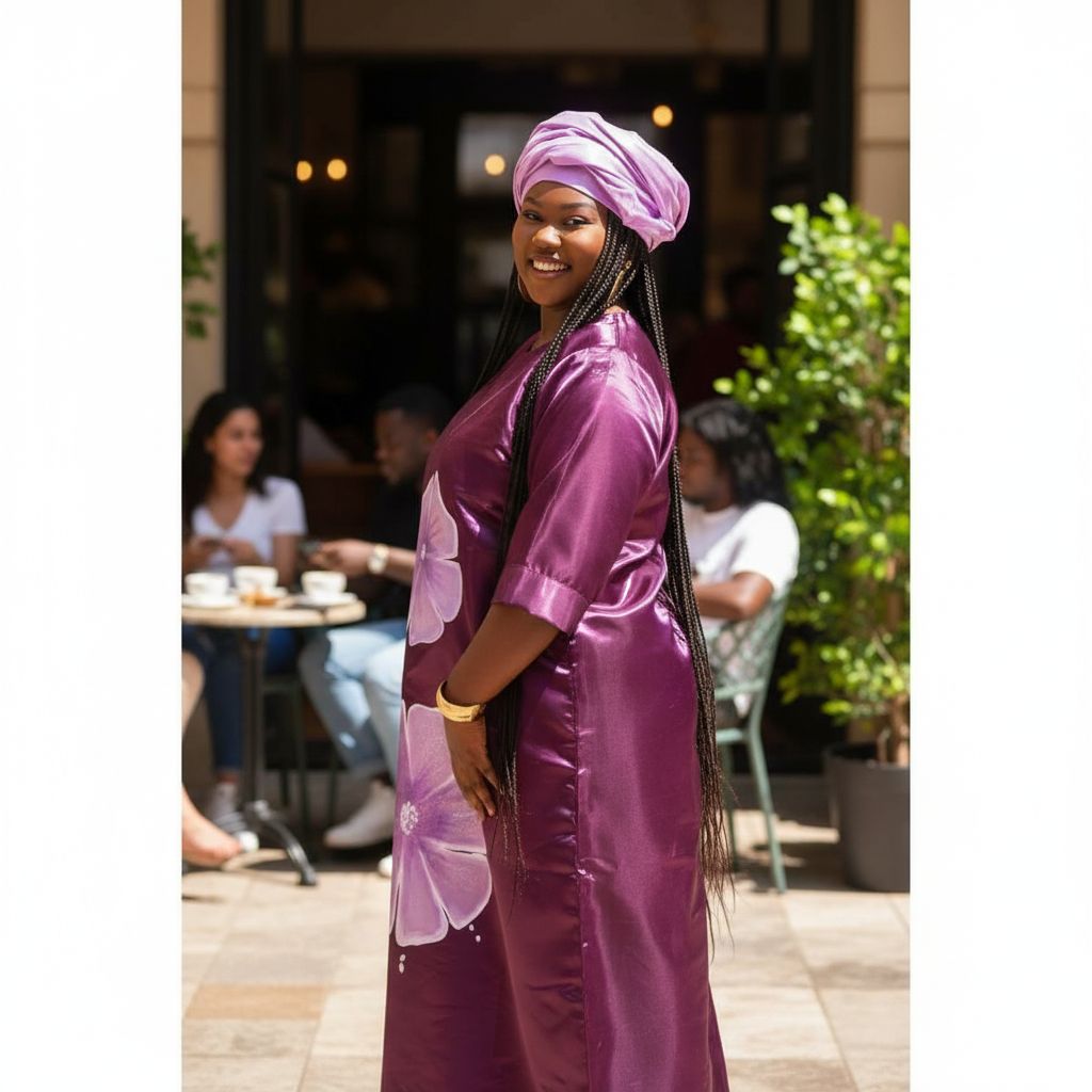 Robe peinte à la main en satin violet, longue fleurs, élégante cérémonie