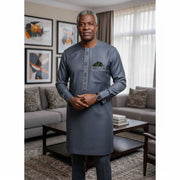 Tunique homme élégante coton polyester