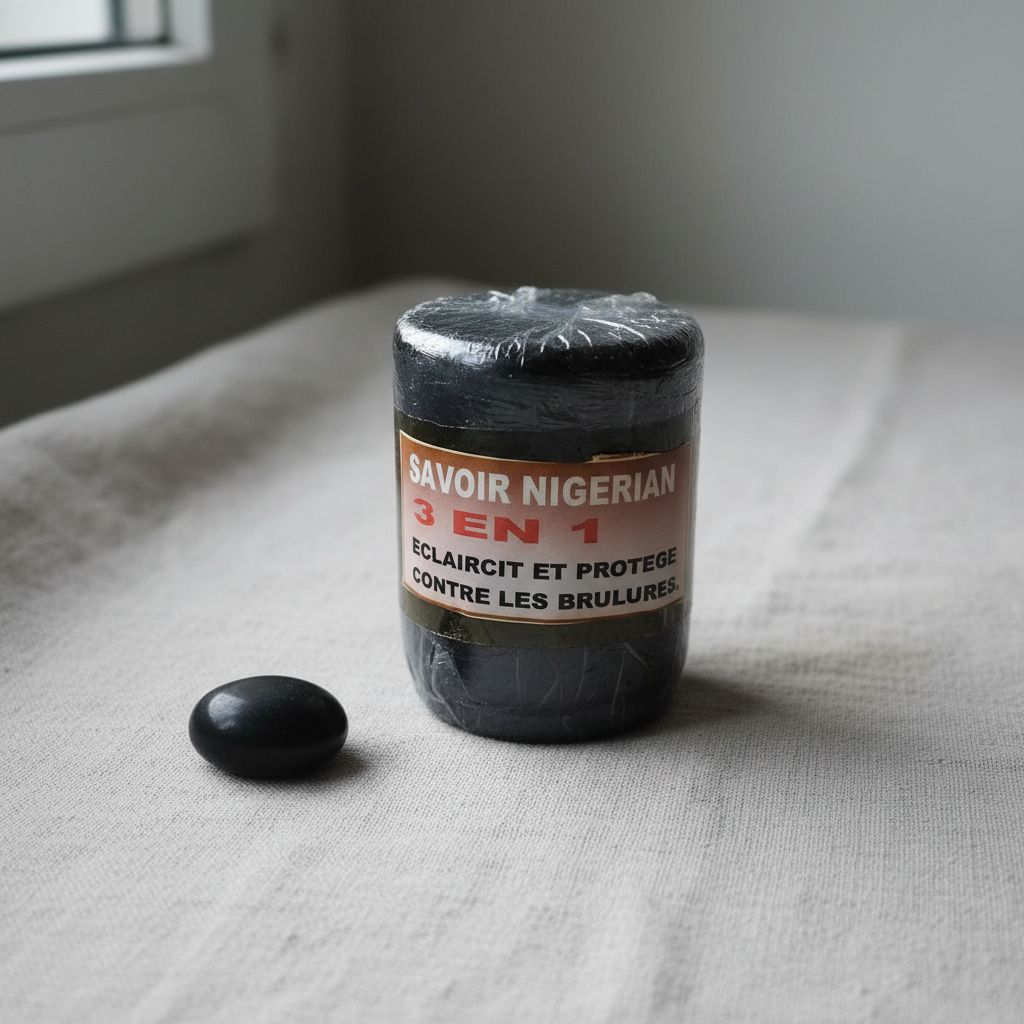 Savon noir nigérian 3 en 1 anti vergetures et taches brunes 250g