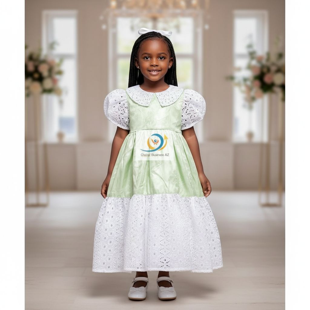 Robe cérémonie fille 3 ans verte