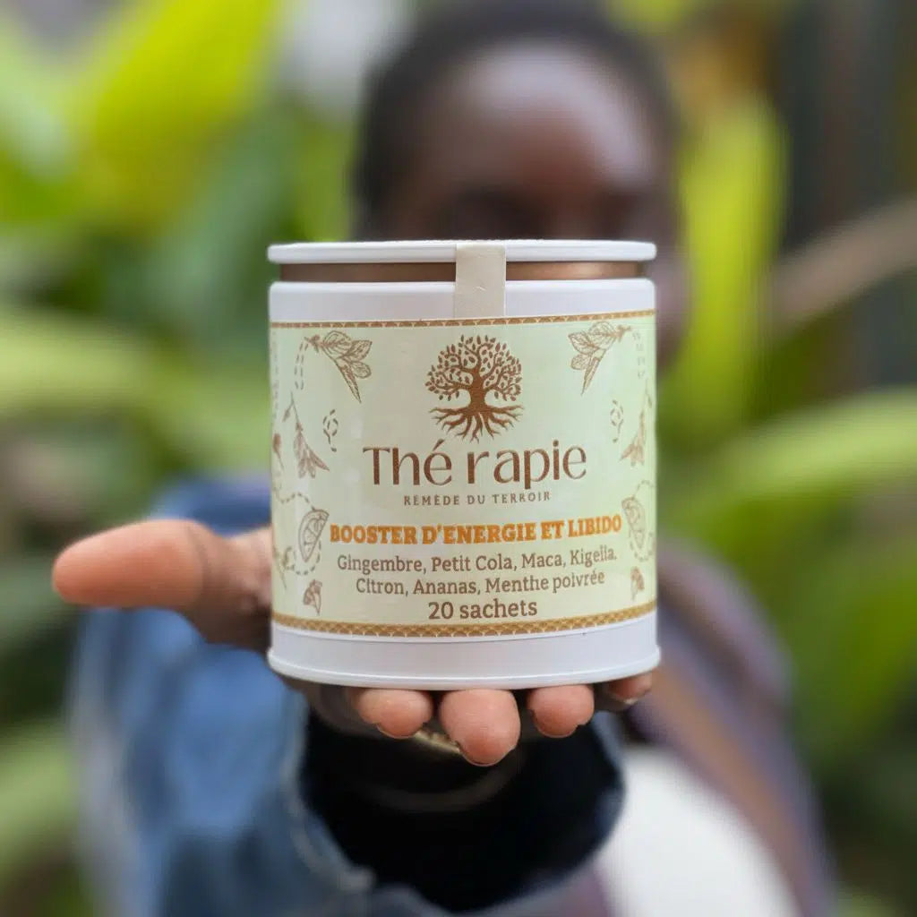 Booster énergie naturel : thé gingembre maca, vitalité et libido, 146g