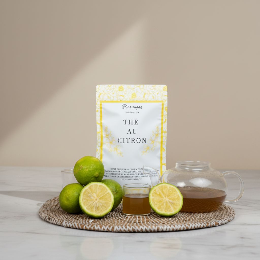 Thé au citron naturel Tearanga – Thé vert citronnelle detox et bien-être