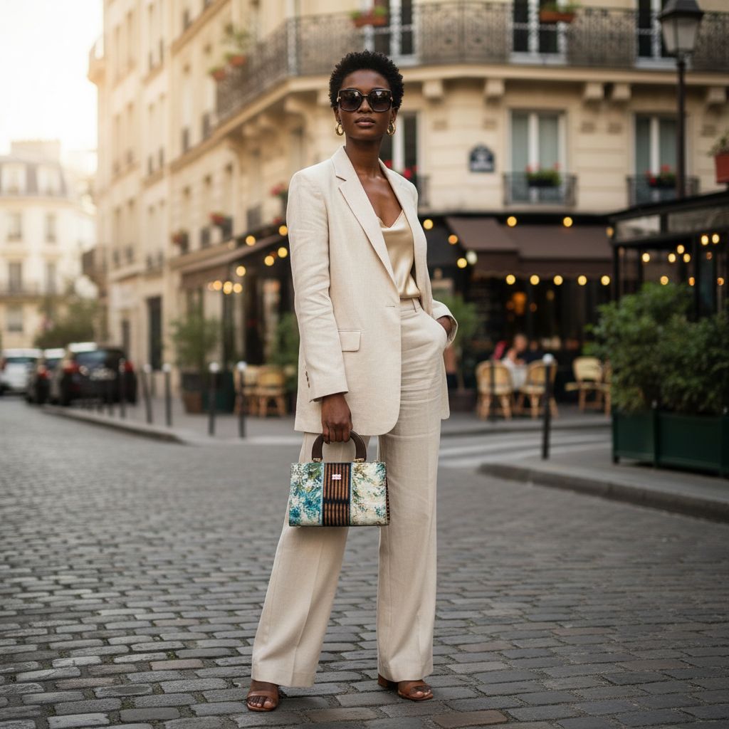 Sac à main cuir femme multicolore Baoulé