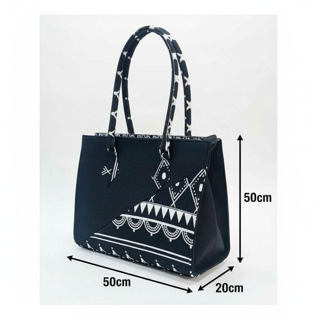 Sac à main femme ethnique bleu rouge orange, grande capacité bohème élégant