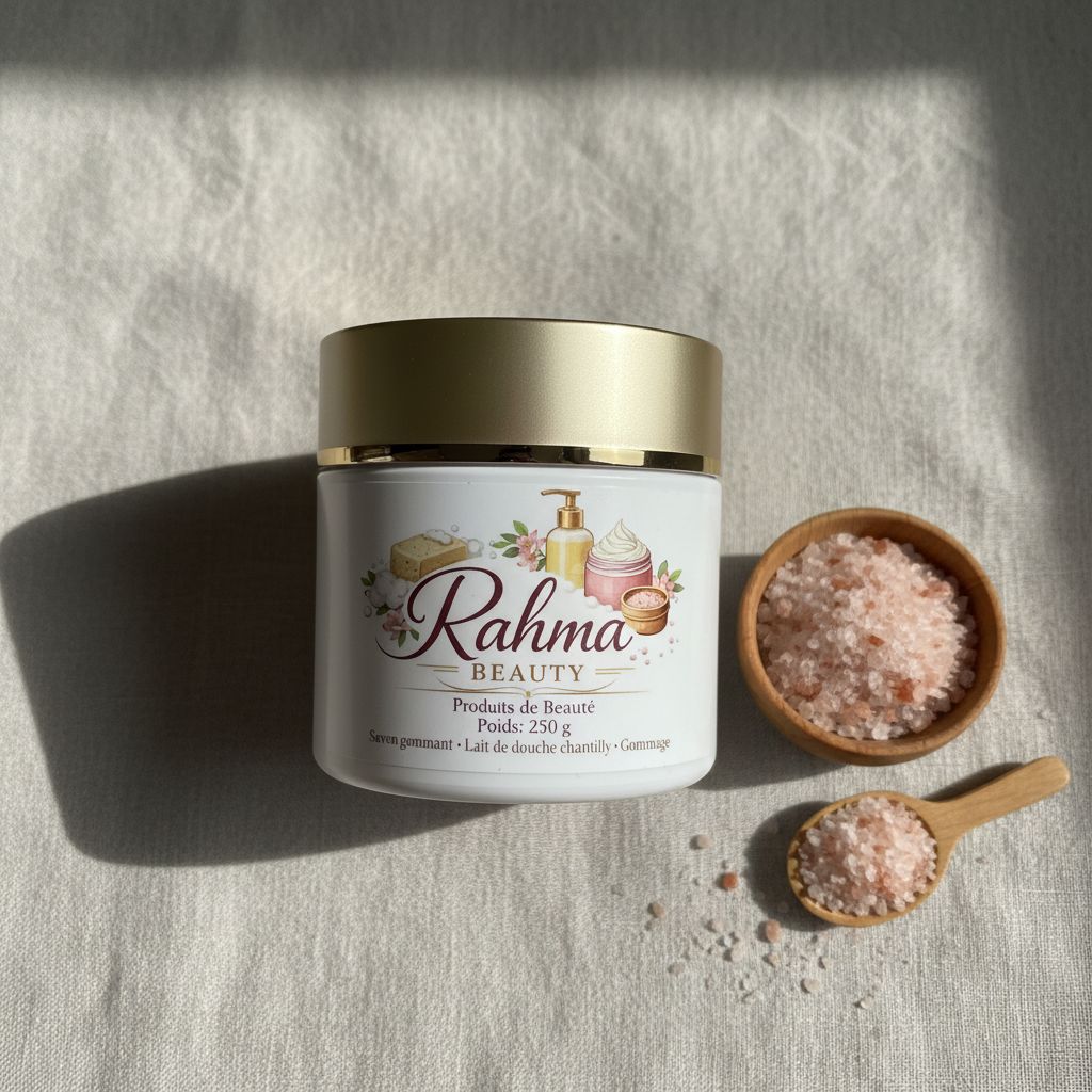 Cosmétiques naturels Rahma Beauty : soins exfoliants et hydratants artisanaux