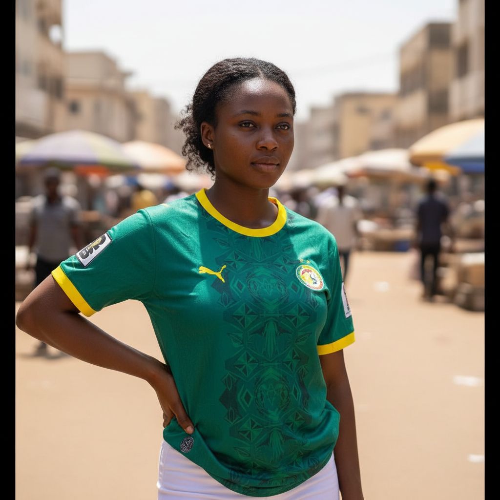 Maillot football Sénégal femme et homme, vert ou blanc – Officiel, sport et confort