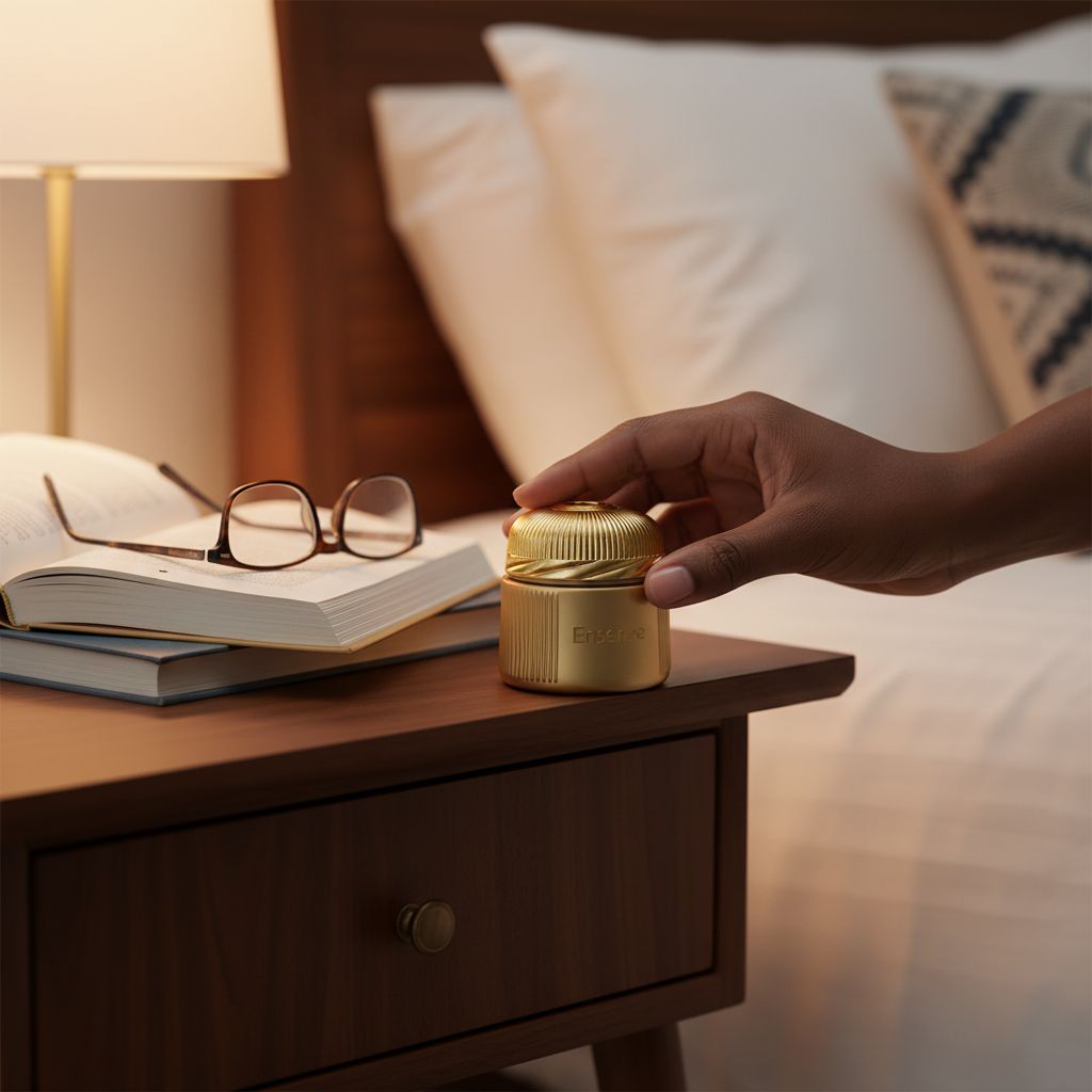 Pot cosmétique luxe blanc et or hermétique – Contenant crème visage premium