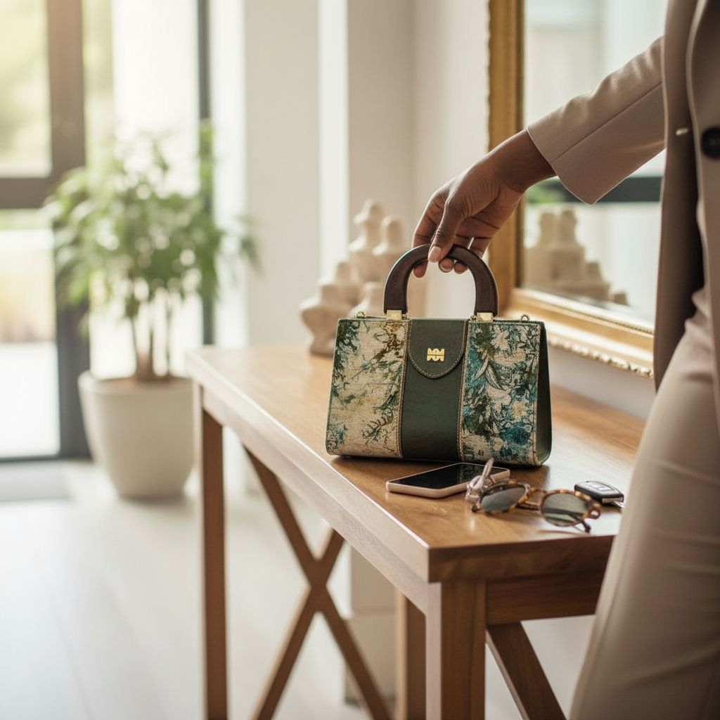 Sac à main cuir femme multicolore Baoulé