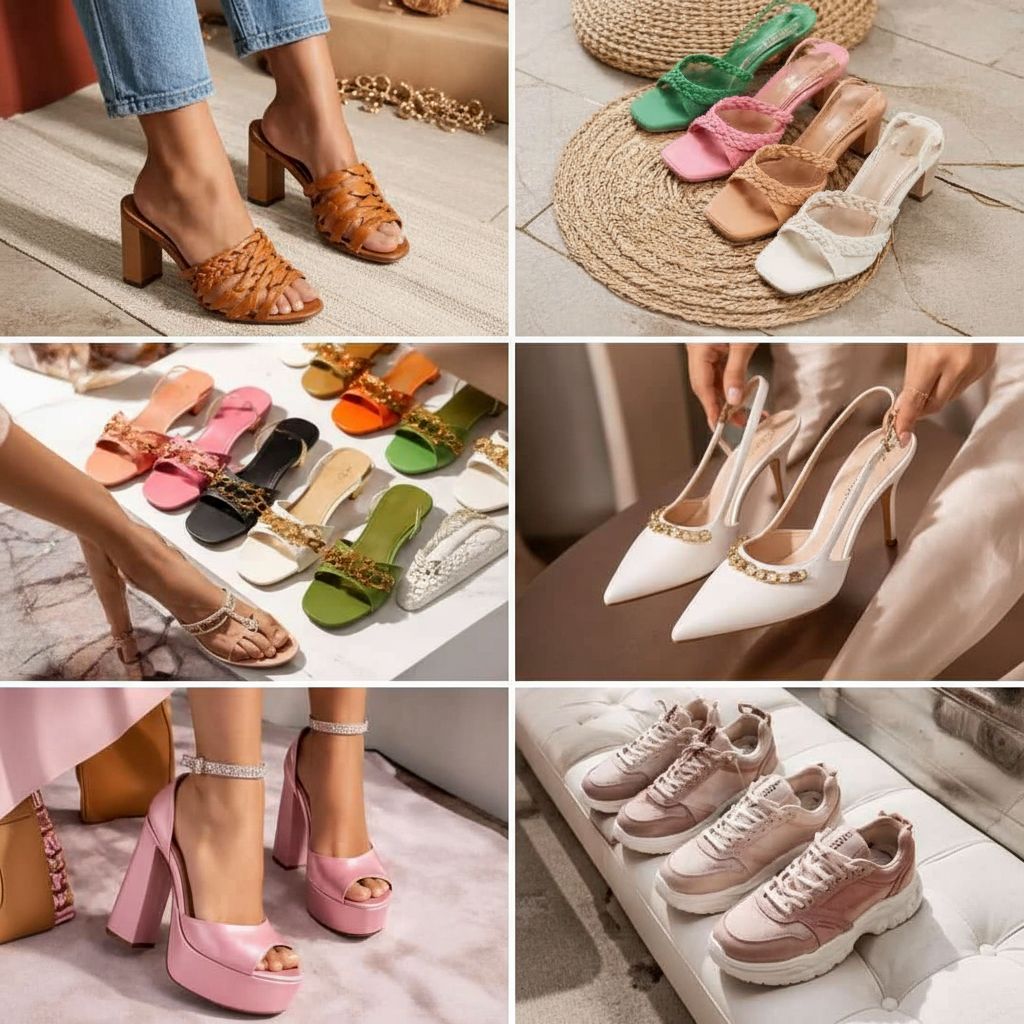 Chaussures femme élégantes en simili cuir – Rouge, noir ou beige, style chic