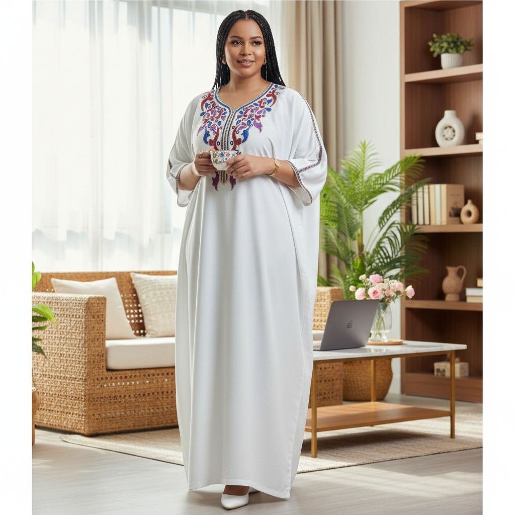 Tunique brodée femme bohème chic taille standard