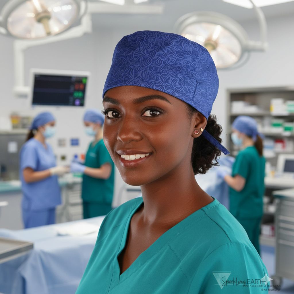 Calot médical élégant et ajustable – Bonnet hospitalier en coton