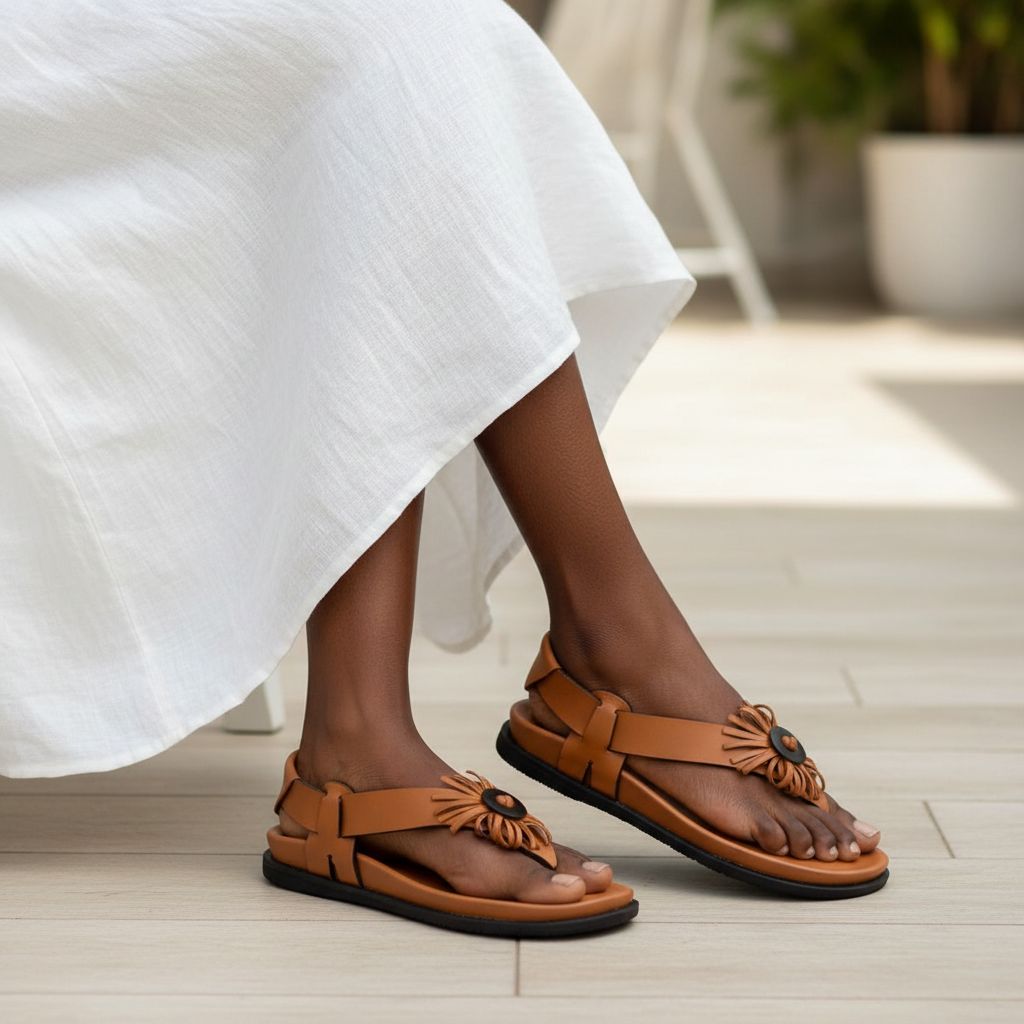 Sandales garçon cuir avec semelle antidérapante