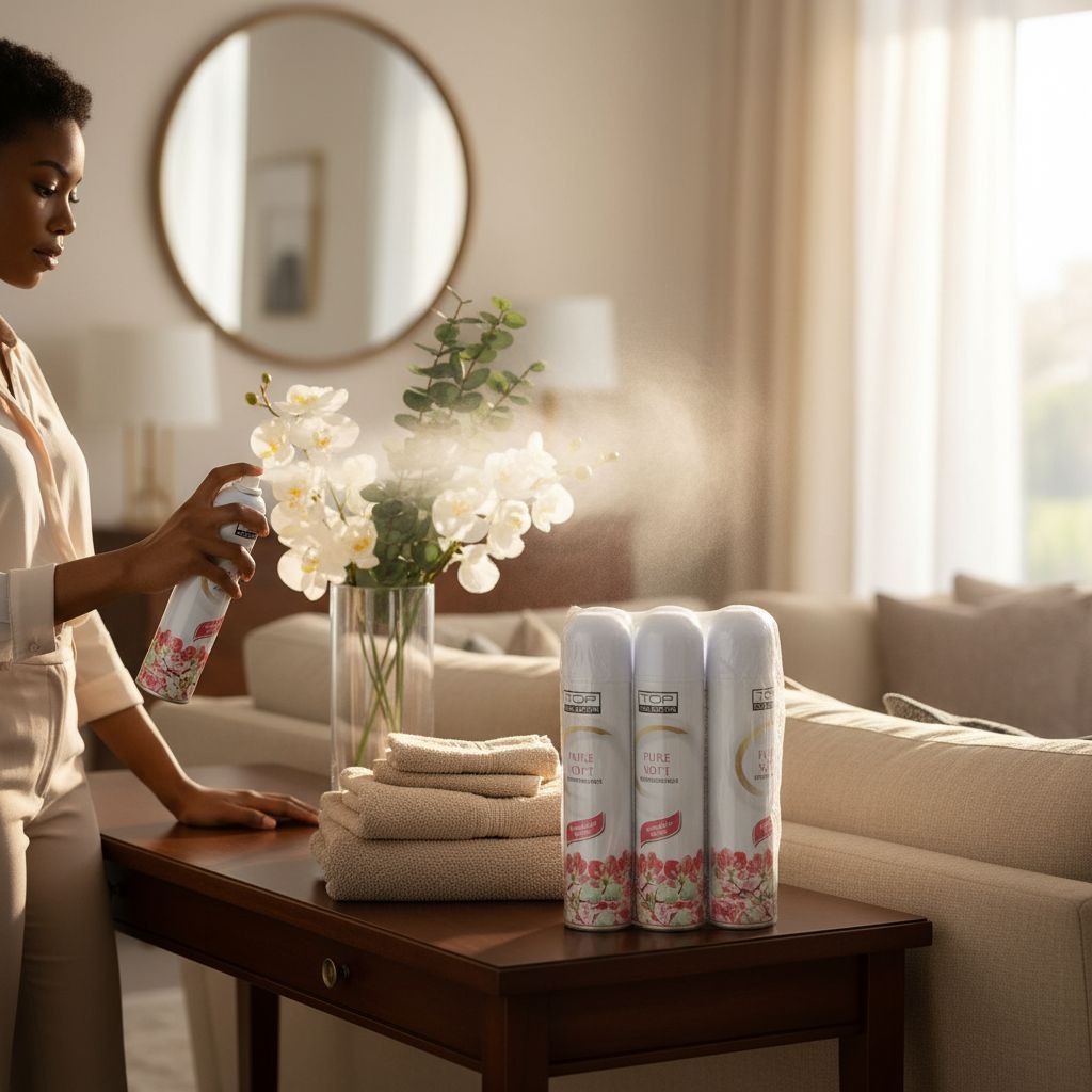 Lot parfum de chambre élégant et désodorisant floral, spray maison 30x7cm