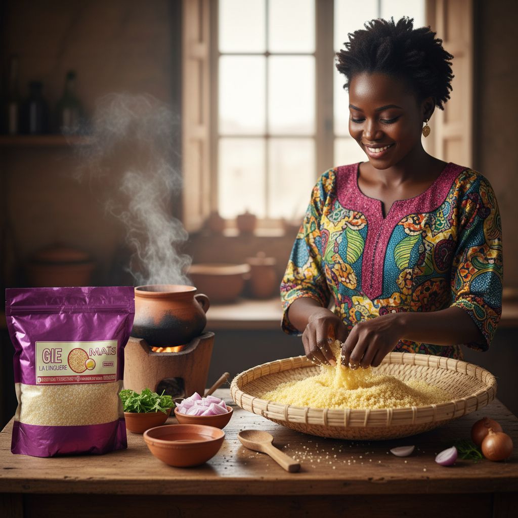 Couscous de mil africain premium au mil concassé naturel et maïs brisé