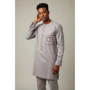 Prêt du cort homme brodé Giri, sous-vêtement traditionnel chic et élégant