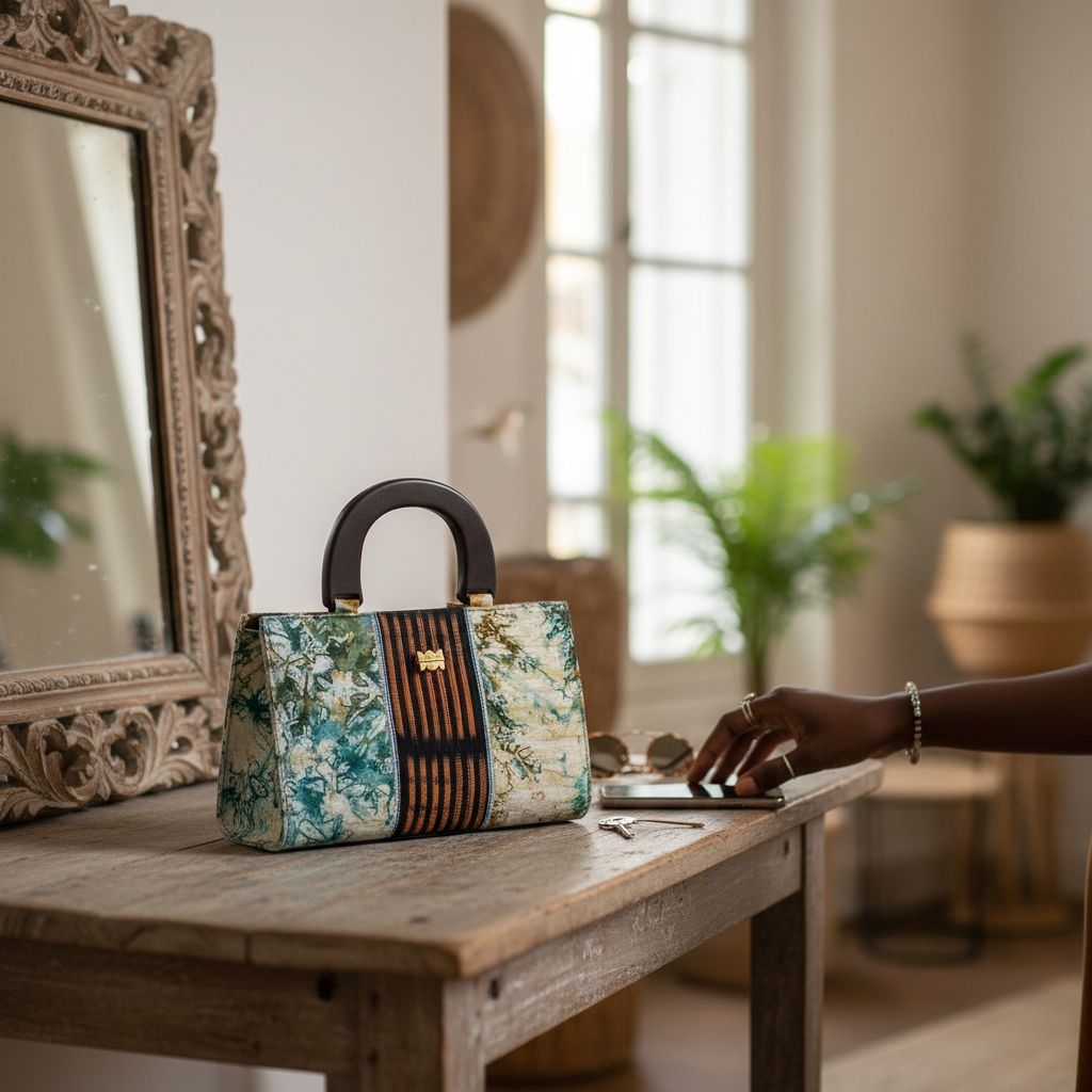 Sac à main cuir femme multicolore Baoulé