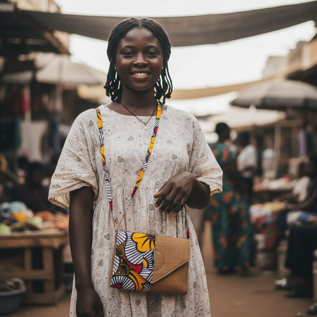 Sac à main wax et raffia rouge et jaune, sac bohème artisanal femme