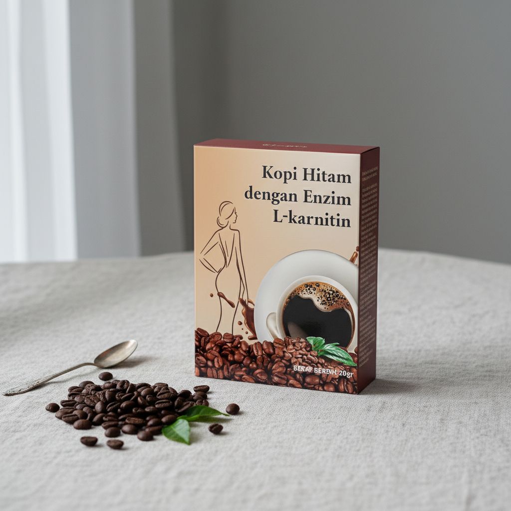 Café minceur noir à la L-Carnitine – Brûle-graisse naturel 20 g