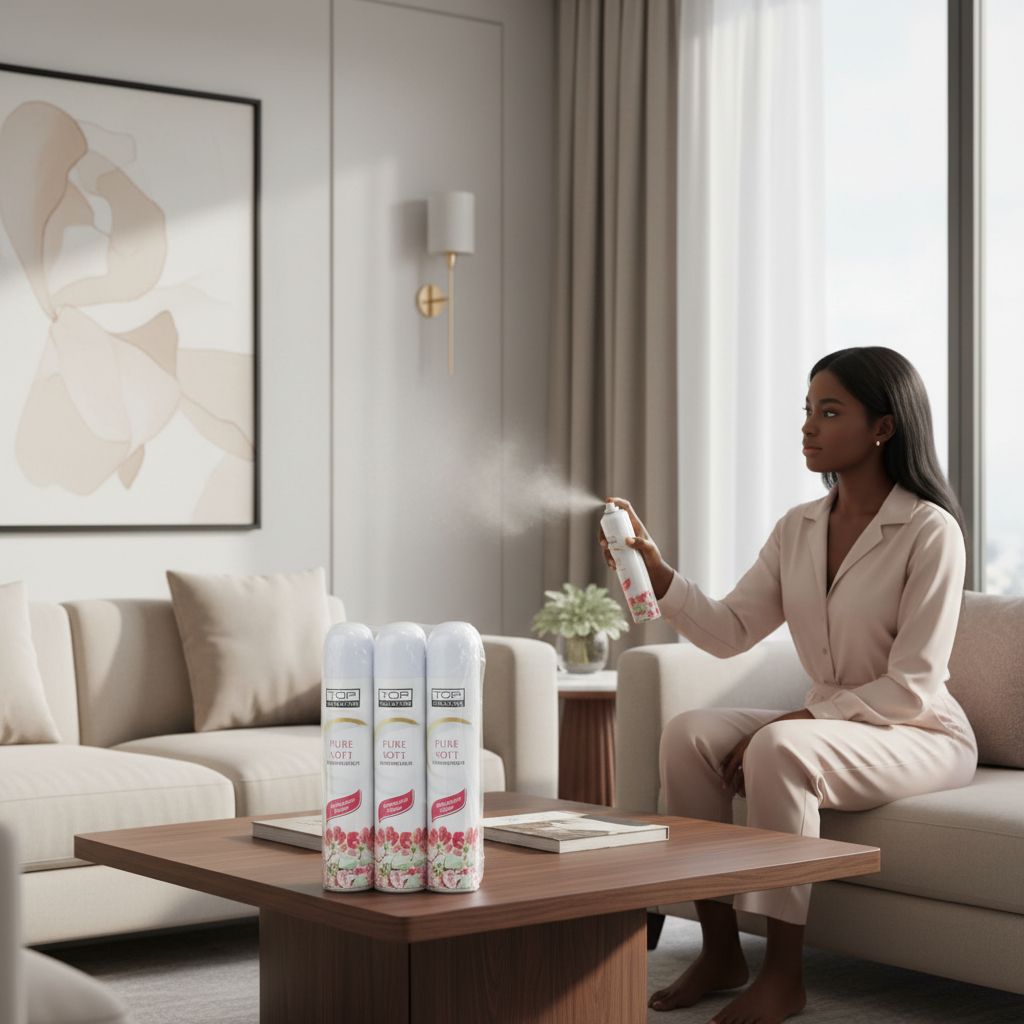 Lot parfum de chambre élégant et désodorisant floral, spray maison 30x7cm