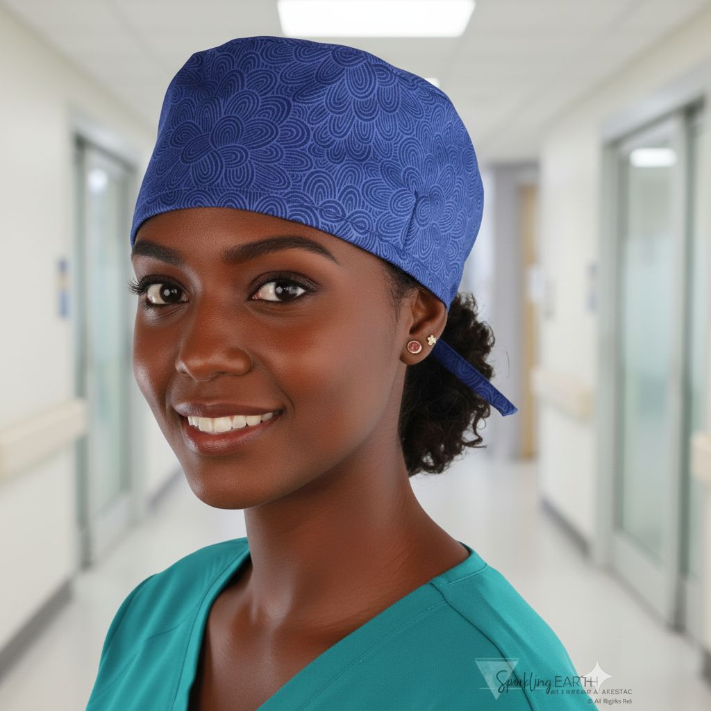 Calot médical élégant et ajustable – Bonnet hospitalier en coton