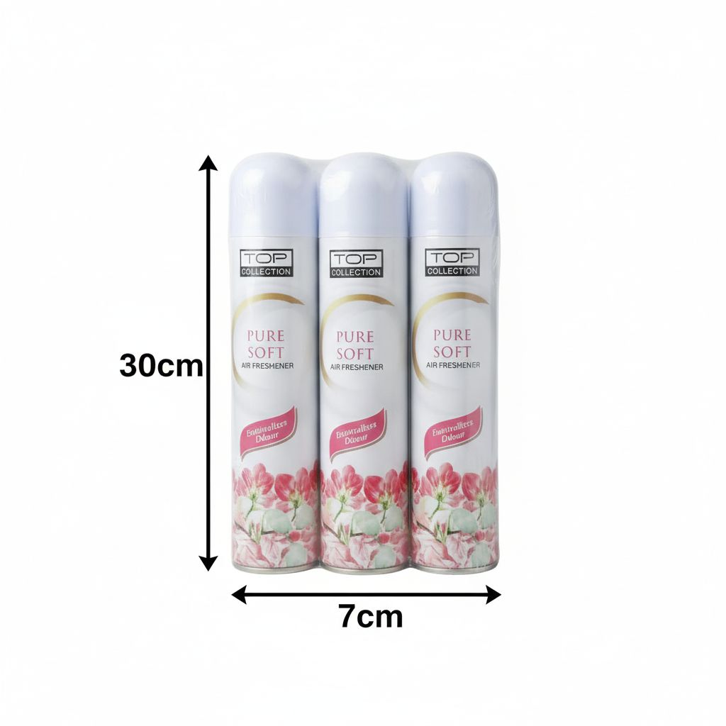 Lot parfum de chambre élégant et désodorisant floral, spray maison 30x7cm