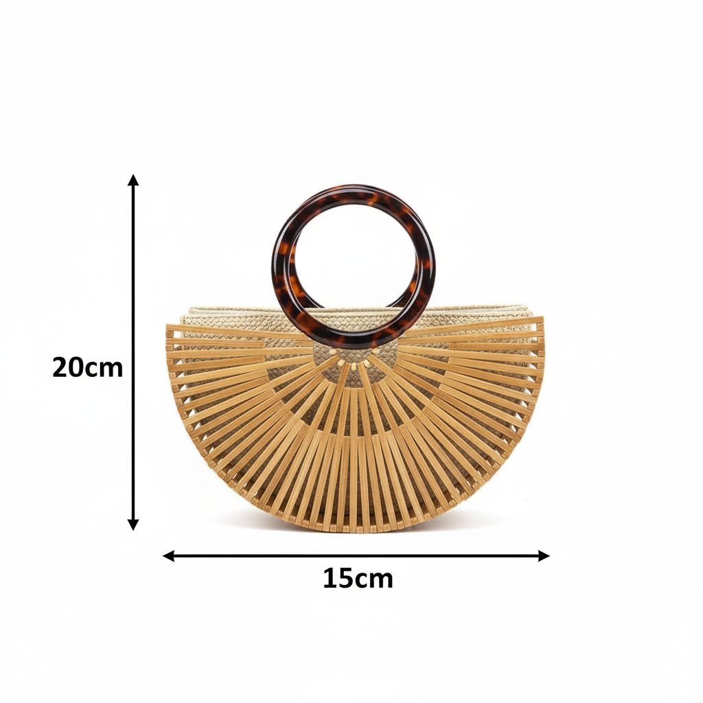 Sac à main en rotin femme bohème chic