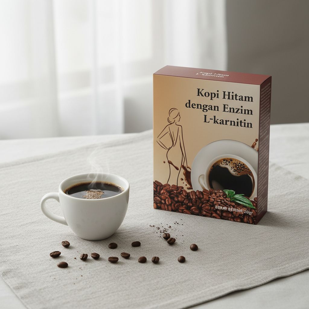 Café minceur noir à la L-Carnitine – Brûle-graisse naturel 20 g