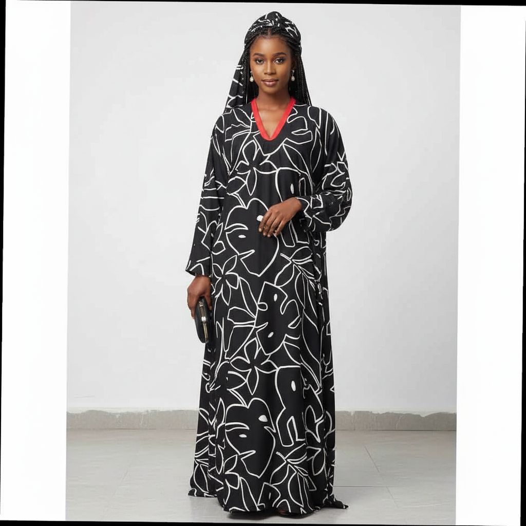 Tunique femme élégante fluide satinée col V rouge grande taille XL XXL