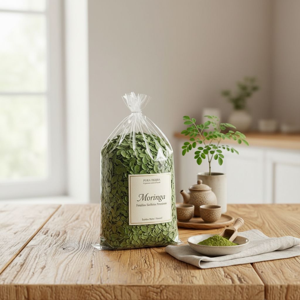 Feuilles de moringa bio séchées – Super-aliment infusion detox premium