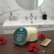 Crème capillaire naturelle hibiscus et karité – Soin nourrissant cheveux secs