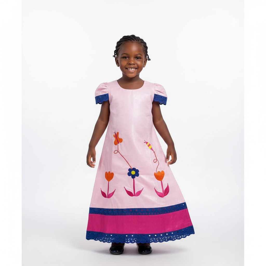 Robe cérémonie fille 3 ans rose pastel