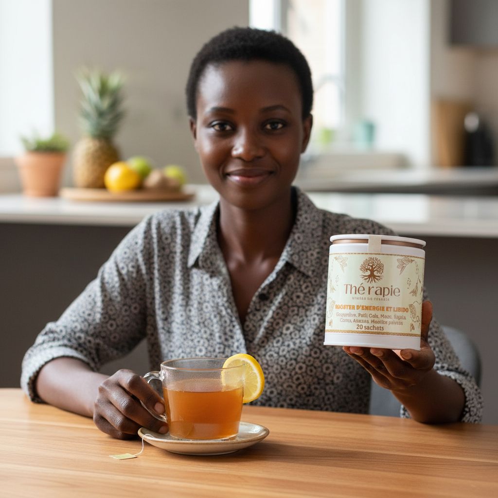 Booster énergie naturel : thé gingembre maca, vitalité et libido, 146g