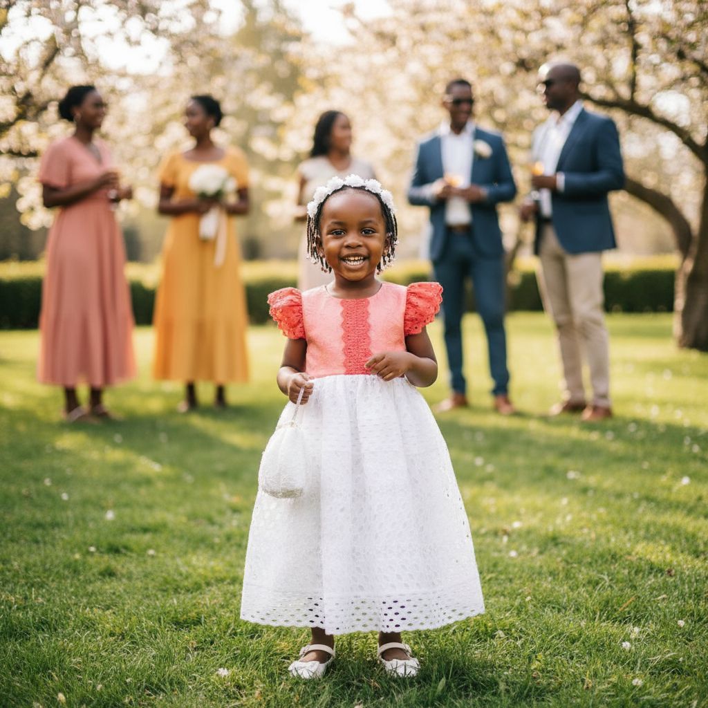 Robe cérémonie fille 3 ans blanche et saumon