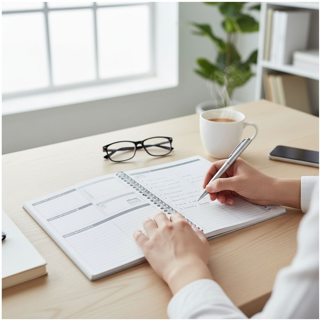 carnet d'organisation élégant pour une productivité maximale