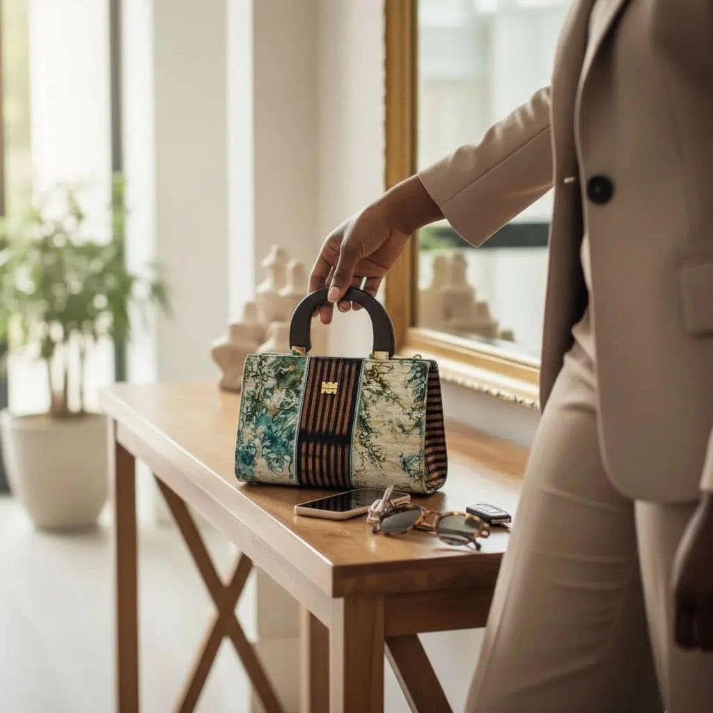 Sac à main cuir femme multicolore Baoulé