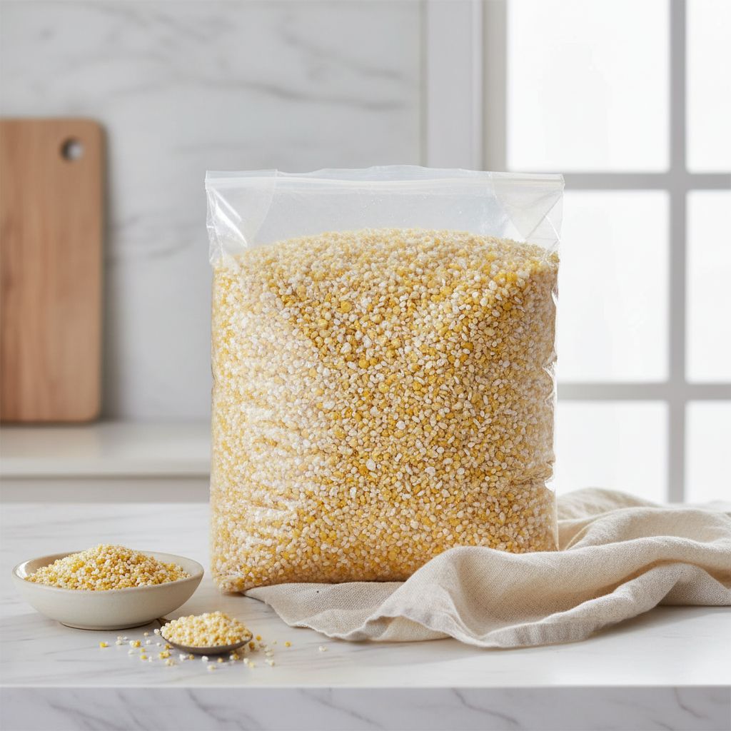 Brisure de maïs 1kg bio en sachet hermétique – ingrédient naturel et sain
