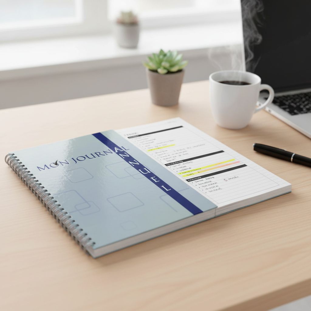 carnet d'organisation élégant pour une productivité maximale