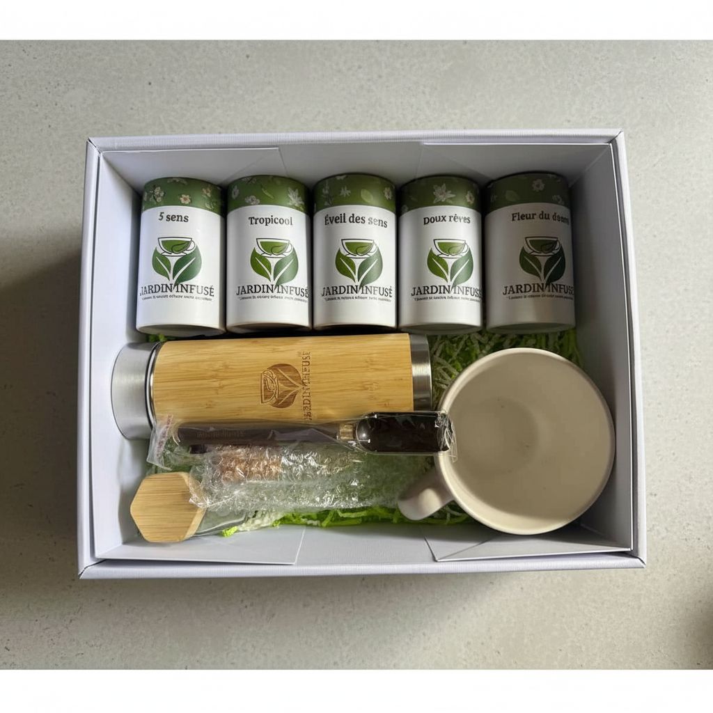 Coffret cadeau box premium thés et infusions naturelles