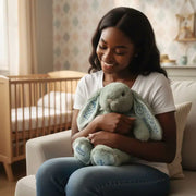 Peluche Lapin Ultra Douce Vert Sauge - Cadeau Naissance Personnalisé