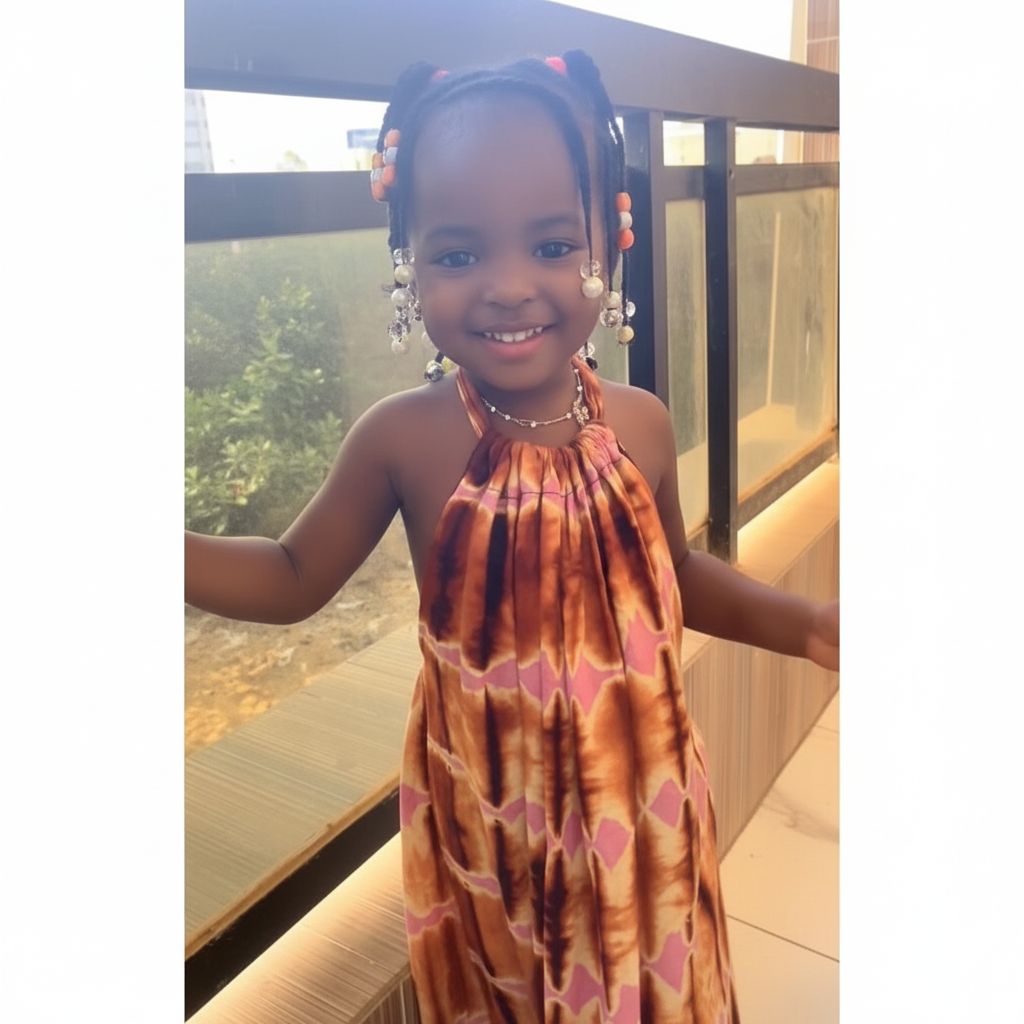 Robe bébé fille été bordeaux et rose en coton léger