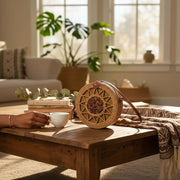 Sac bandoulière rotin fait main bohème chic