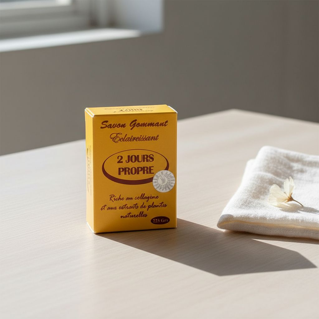 Savon gommant éclaircissant naturel – Exfoliant visage et corps 250g