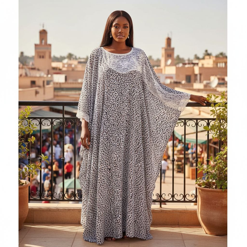 Robe longue imprimé léopard femme tigré noir et blanc avec dentelle chic