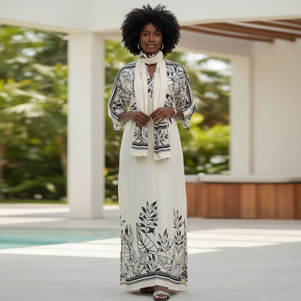 Tunique bohème chic femme blanche, ample, col V, coton été grande taille