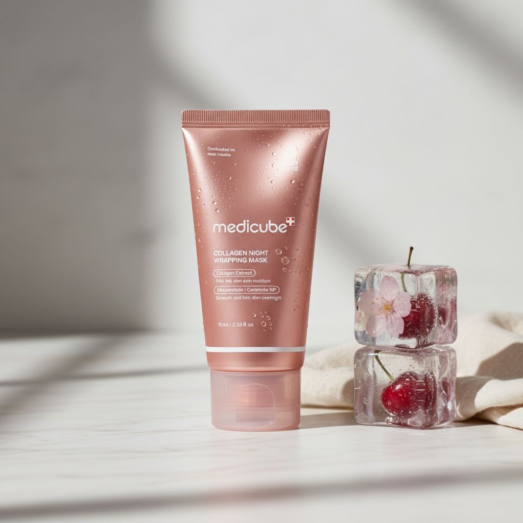 Masque de nuit collagène Medicube hydratant et raffermissant luxe visage